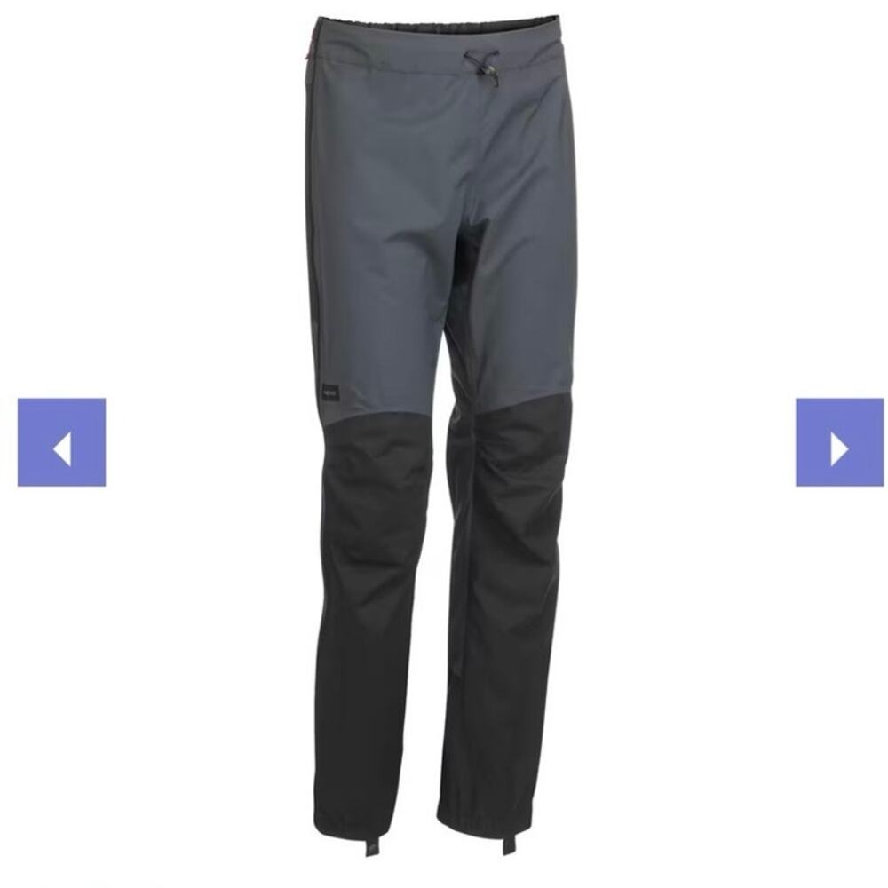 Decathlon forclaz Waterproof Over-Trousers Dark Grey trek 700 30x31 lightweight